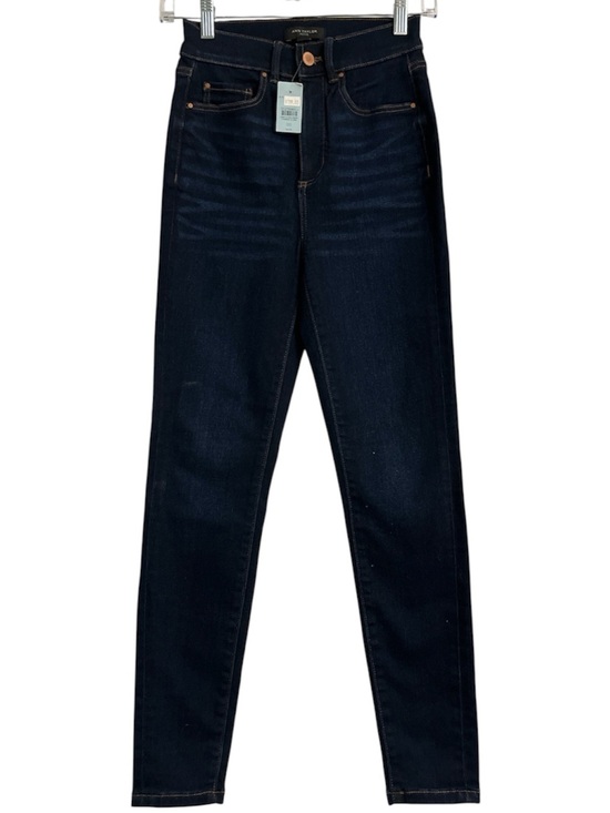 Ann Taylor Denim - Ann Taylor High-Rise Skinny Jeans in Dark Blue women petite size 00P